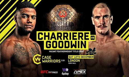 Watch Cage Warriors 119 Charriere vs Goodwin 12/16/2020 Full Show