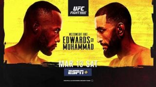 Watch UFC Fight Night Vegas 21: Edwards vs. Muhammad 3/13/21 Full Show