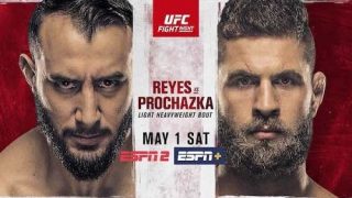 Watch UFC Fight Night Vegas 25: Reyes vs. Prochazka 5/1/21 Live Online