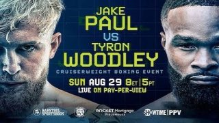 Watch Boxing: Jake Paul vs. Tyron Woodley 8/29/21