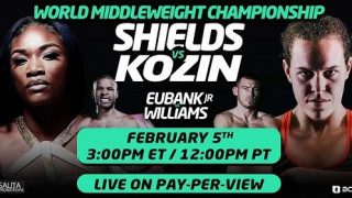 Claressa Shields vs Ema Kozin 2/5/22-5th February 2022
