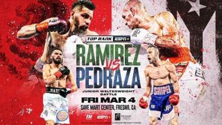 Top Rank Boxing Ramirez v Pedraza 3/4/22-4th March 2022