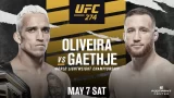 UFC 274 Oliveira vs Gaethje 5/7/22-7th May 2022
