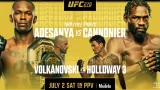 UFC 276: Adesanya vs. Cannonier PPV 7/2/22 – 2nd July 2022
