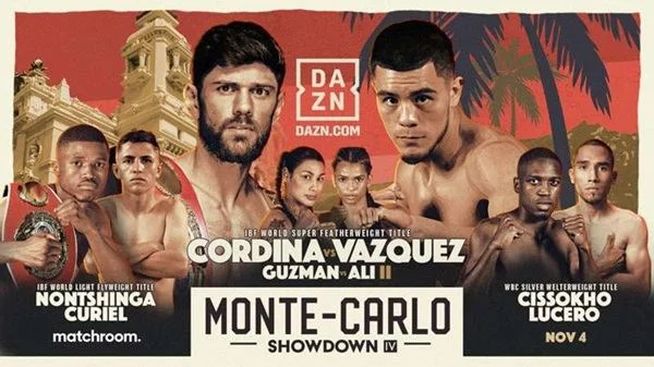 Dazn Boxing Cordina vs Vazquez 11/4/23