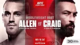 UFC Fight Night – Allen vs. Craig 11/18/23 – 18th November 2023