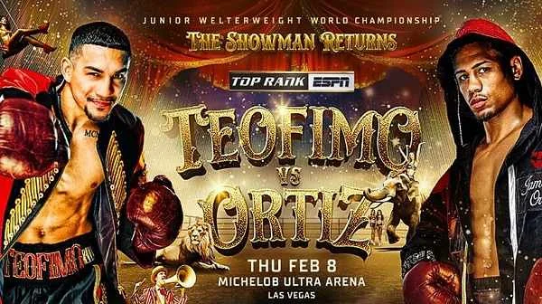 Top Rank Boxing Teofimo Lopez vs Jamaine Ortiz 9thFebruary  2024