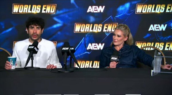 PostShow AEW Worlds End 2024 Media Scrum