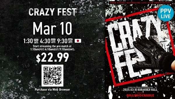 NJPW CRAZY FEST PPV 3/10/25