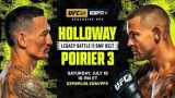 UFC 318 Holloway vs Poirier 3 PPV Pay Per View 7/19/25 – 19th July 2025